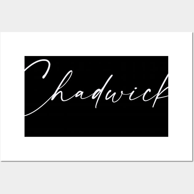 Chadwick Name, Chadwick Birthday Wall Art by flowertafy